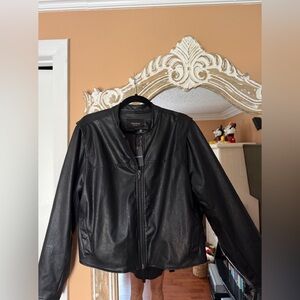 Torrid Classic Biker Black Faux Leather Jacket